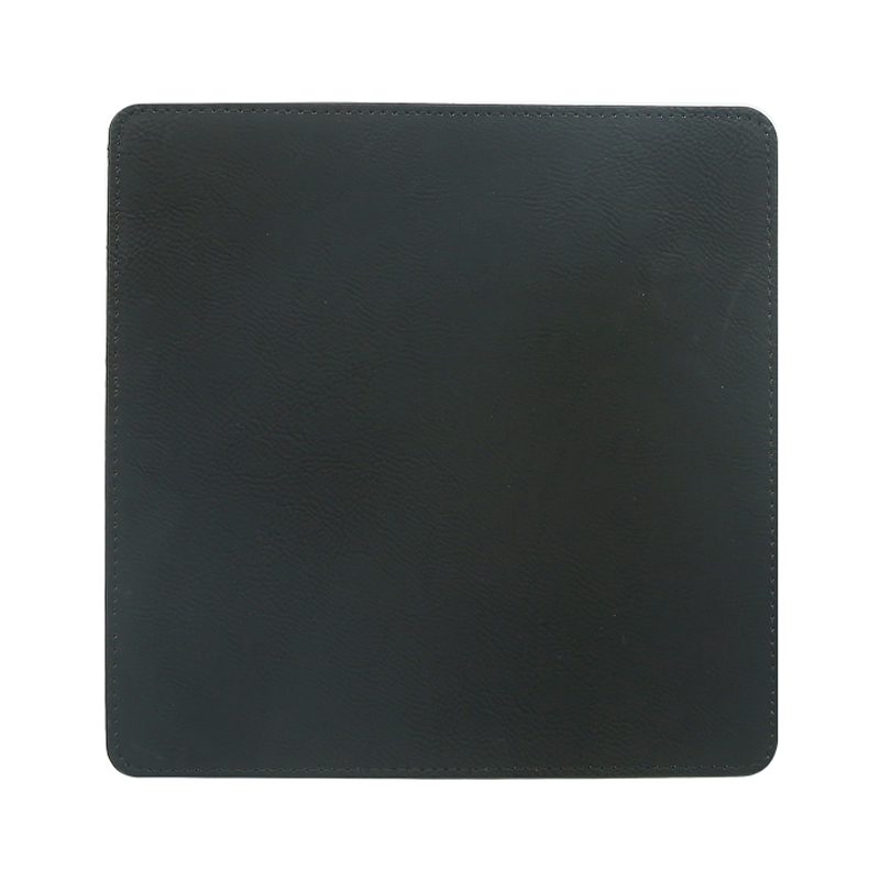 Tapete de rato quadrado em couro sintético laserável 20*20cm