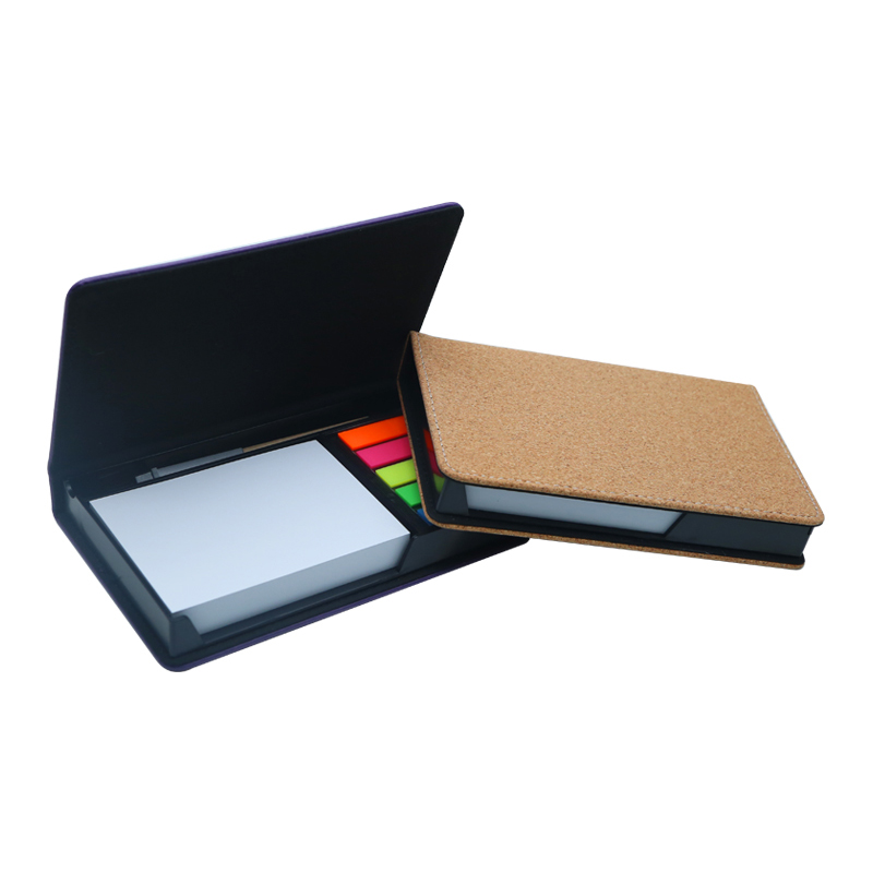 Suporte para bloco de notas retangular em couro sintético a laser