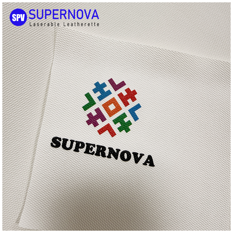 Folhas de couro sintético Canvas Pro White para laser com adesivo/sem adesivo