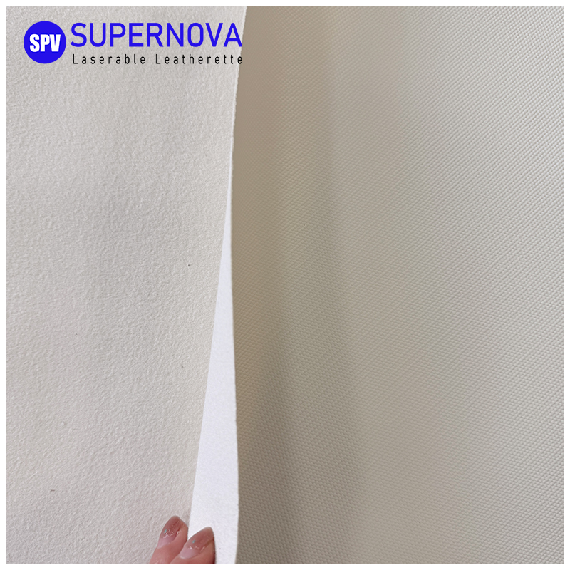 Folhas de couro sintético Canvas Pro White para laser com adesivo/sem adesivo