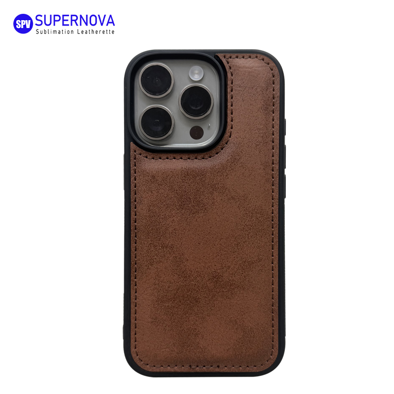 Capa de telefone em couro sintético laserável