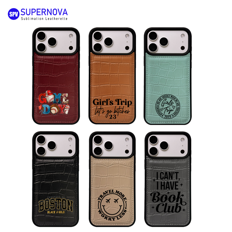 Capa de telefone em couro sintético laserável