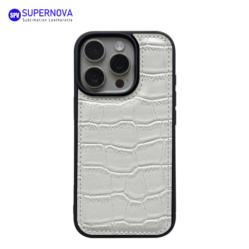 Capa de telefone em couro sintético laserável