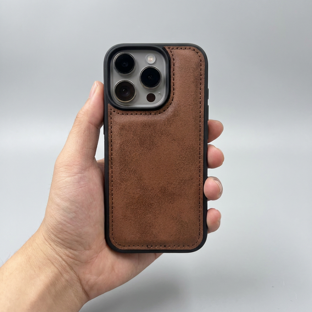 Capa de telefone em couro sintético laserável
