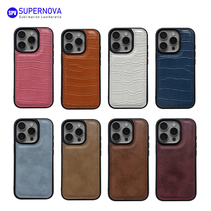 Capa de telefone em couro sintético laserável