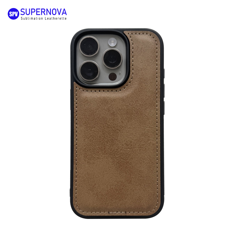 Capa de telefone em couro sintético laserável