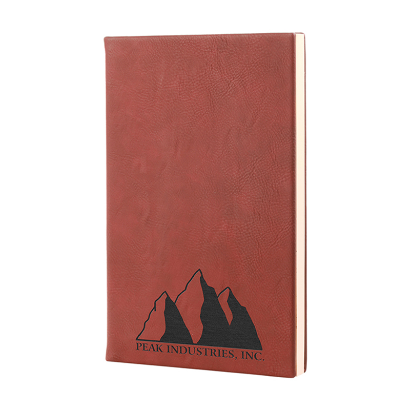 Livro de esboço de couro sintético 5 1/4 x 8 1/4 laserável Livro de esboço de couro sintético 5 1/4 x 8 1/4 laserável