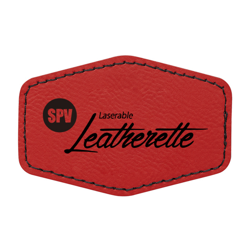 Patches de couro sintético hexagonal de 3' x 2'