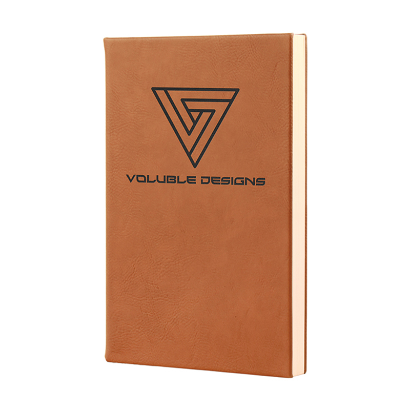 Livro de desenho em couro sintético laserável 7 x 9 3/4