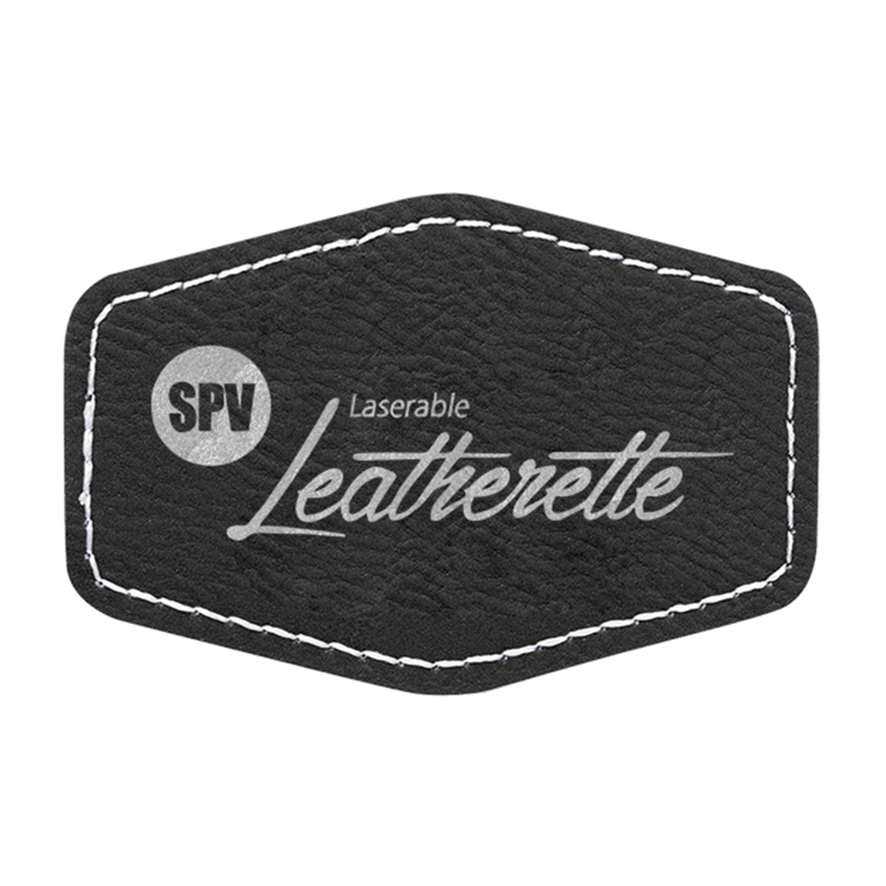 Patches de couro sintético hexagonal de 3' x 2'