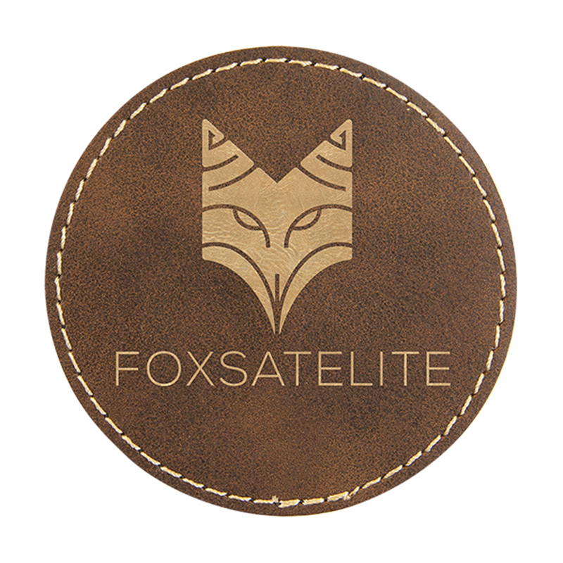 Porta-copos redondos de couro sintético Porta-copos redondos de couro sintético