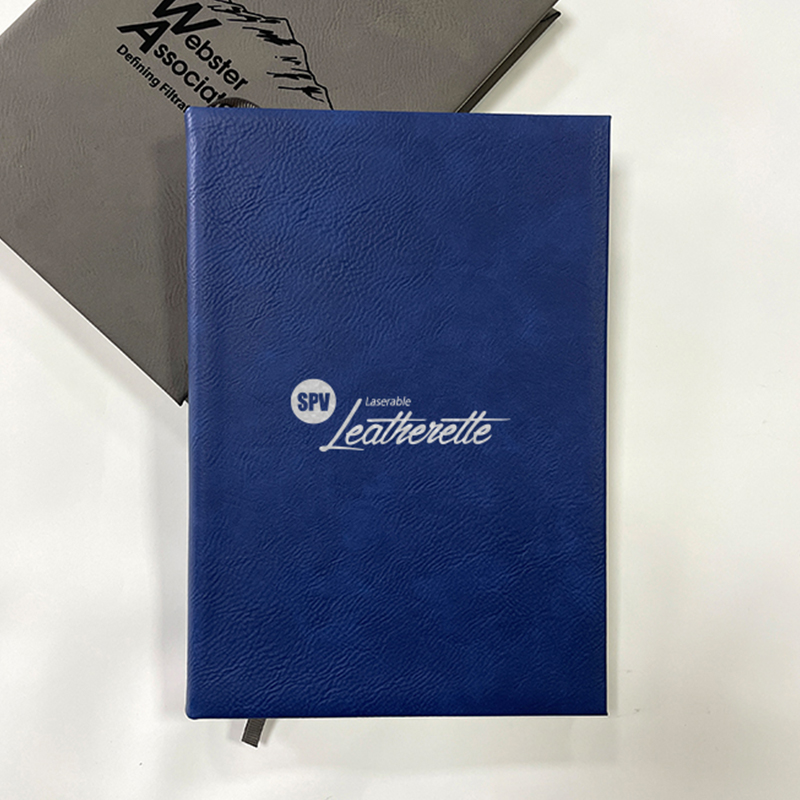 Livro de desenho em couro sintético laserável 7 x 9 3/4