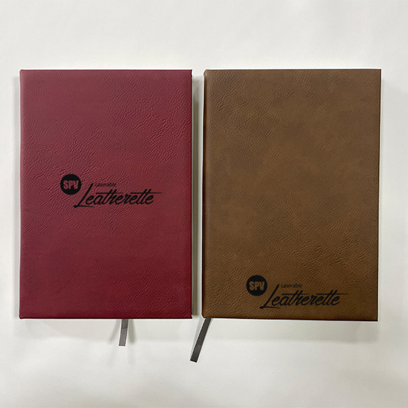 Livro de esboço de couro sintético 5 1/4 x 8 1/4 laserável Livro de esboço de couro sintético 5 1/4 x 8 1/4 laserável