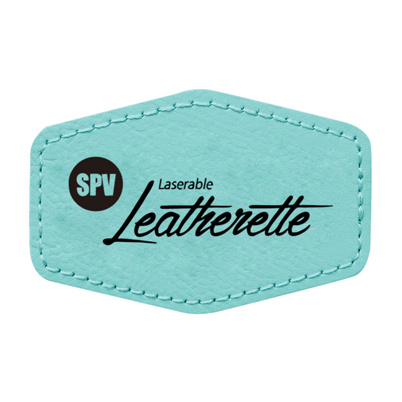 Patches de couro sintético hexagonal de 3' x 2'
