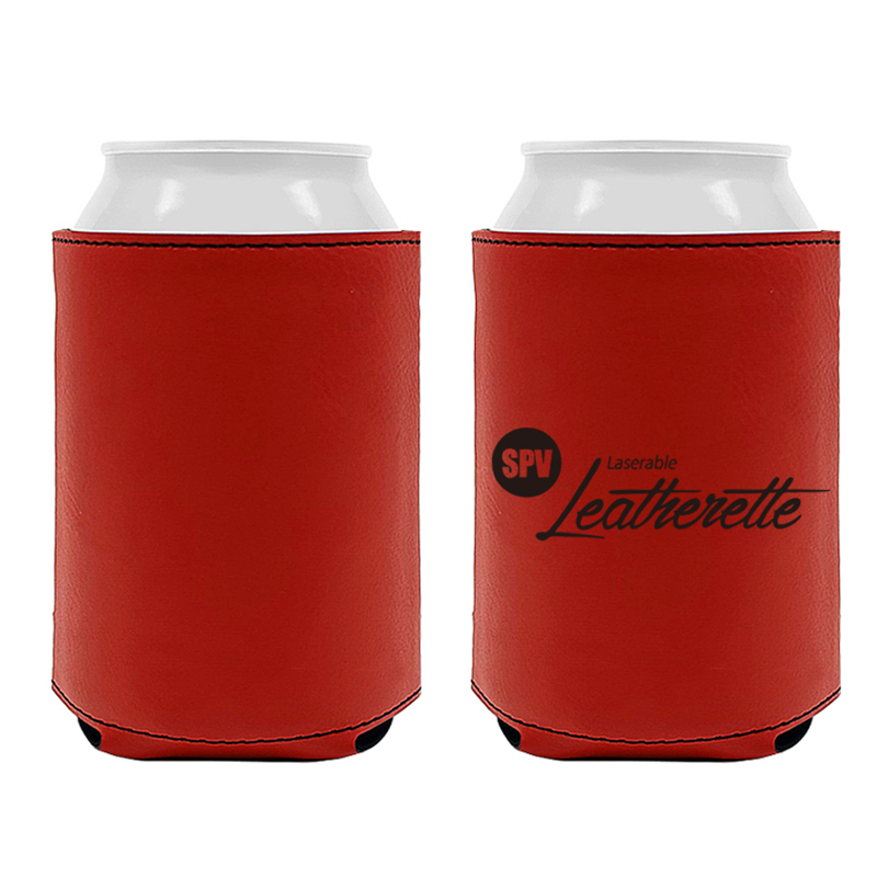 Porta-bebidas em couro sintético laserável Porta-bebidas em couro sintético laserável