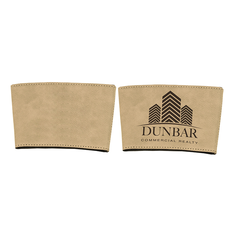 Capa para caneca em couro sintético laserável Capa para caneca em couro sintético laserável