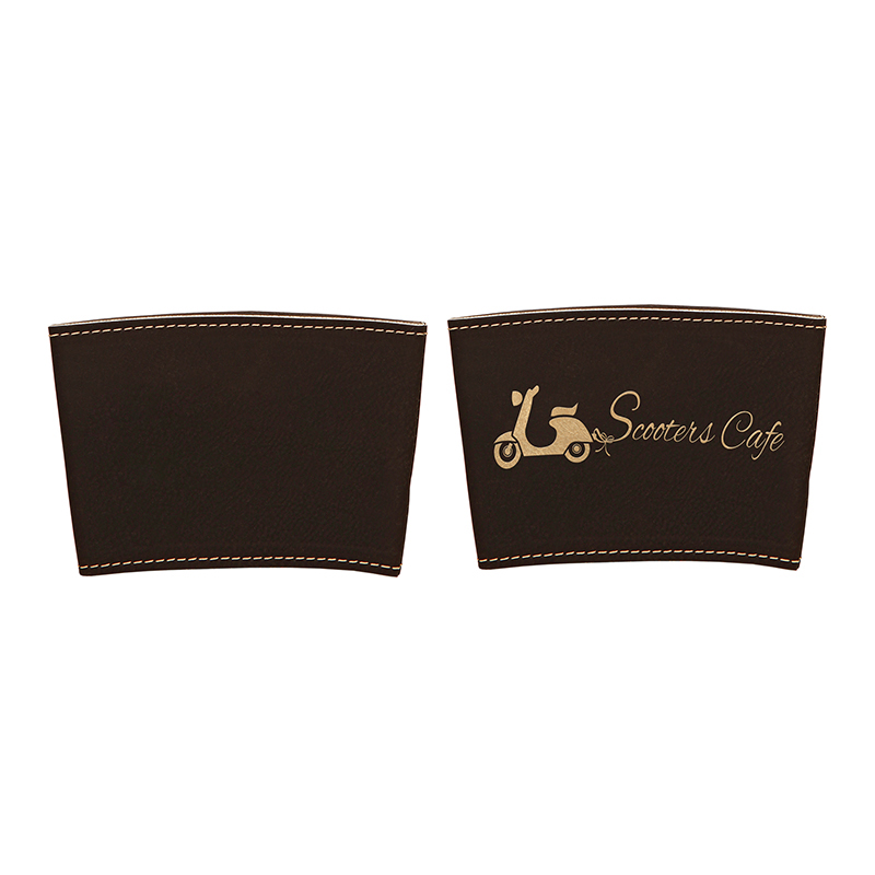 Capa para caneca em couro sintético laserável Capa para caneca em couro sintético laserável