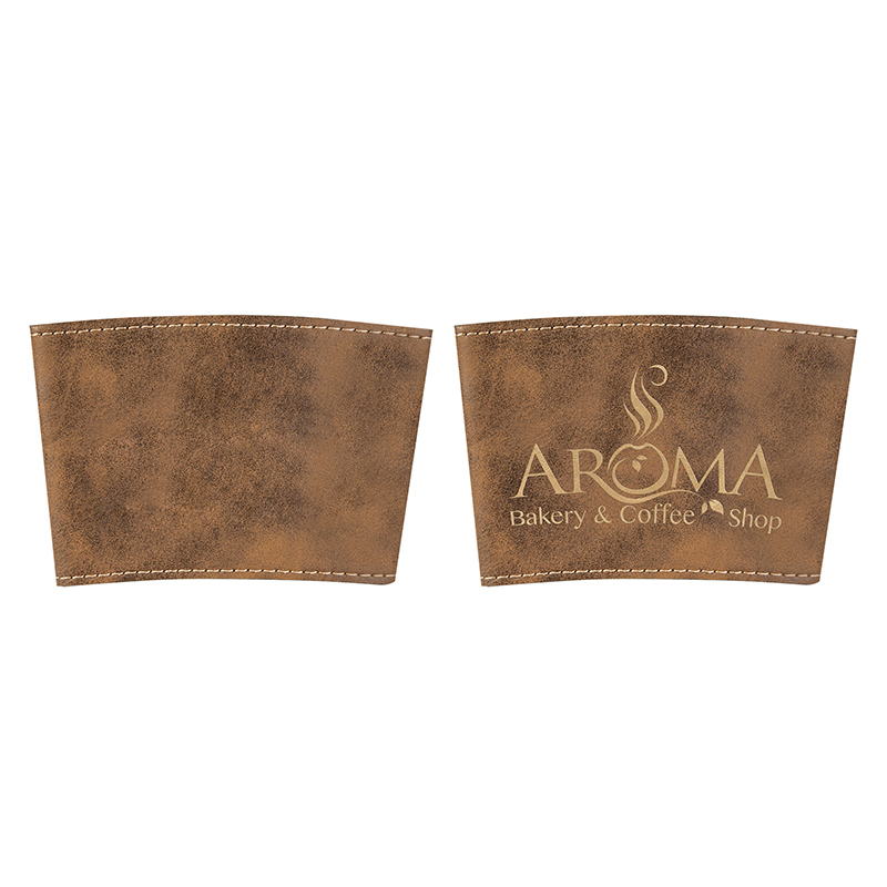 Capa para caneca em couro sintético laserável Capa para caneca em couro sintético laserável