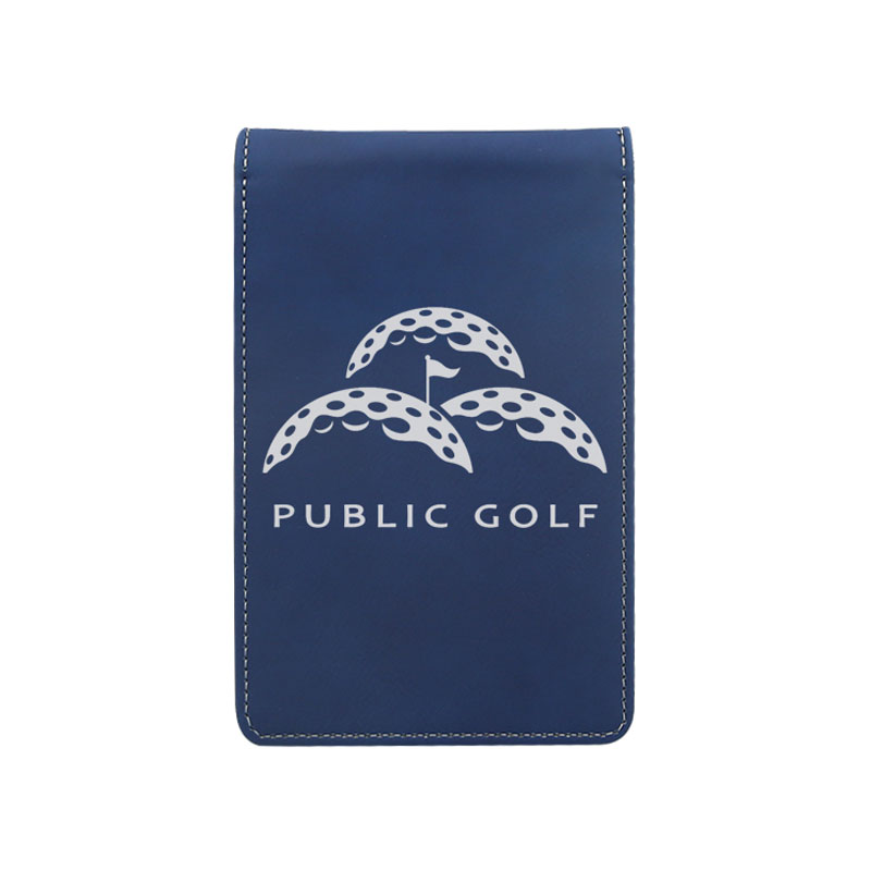 Suporte para cartão de pontuação de golfe em couro sintético a laser Suporte para cartão de pontuação de golfe em couro sintético a laser
