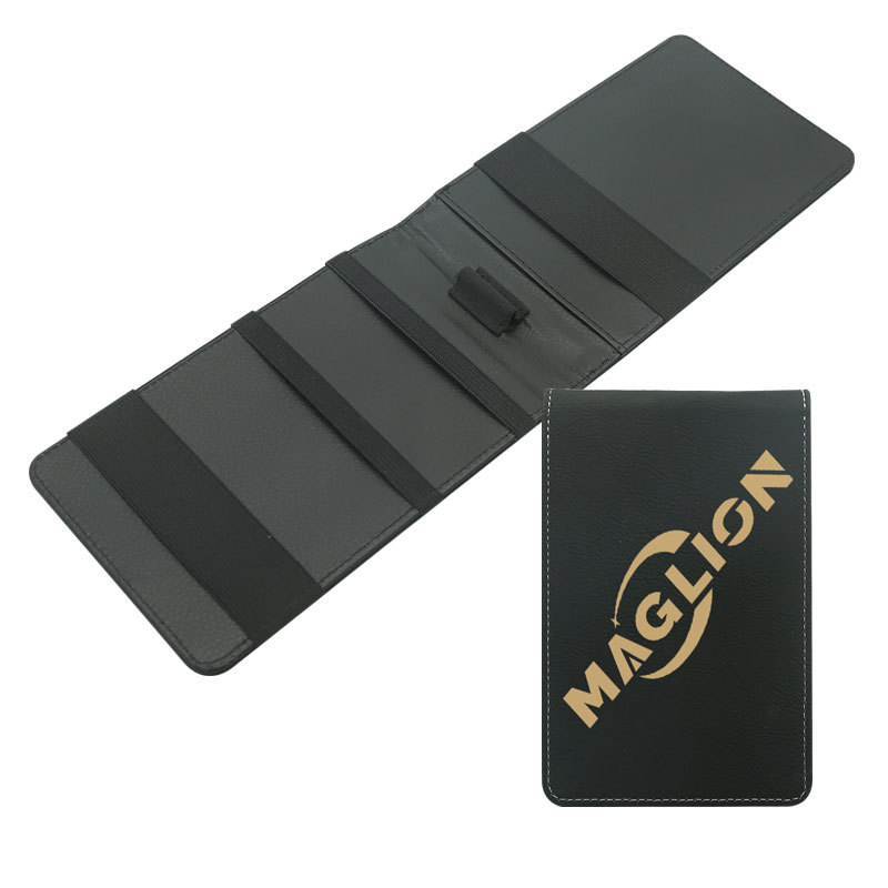 Suporte para cartão de pontuação de golfe em couro sintético a laser Suporte para cartão de pontuação de golfe em couro sintético a laser