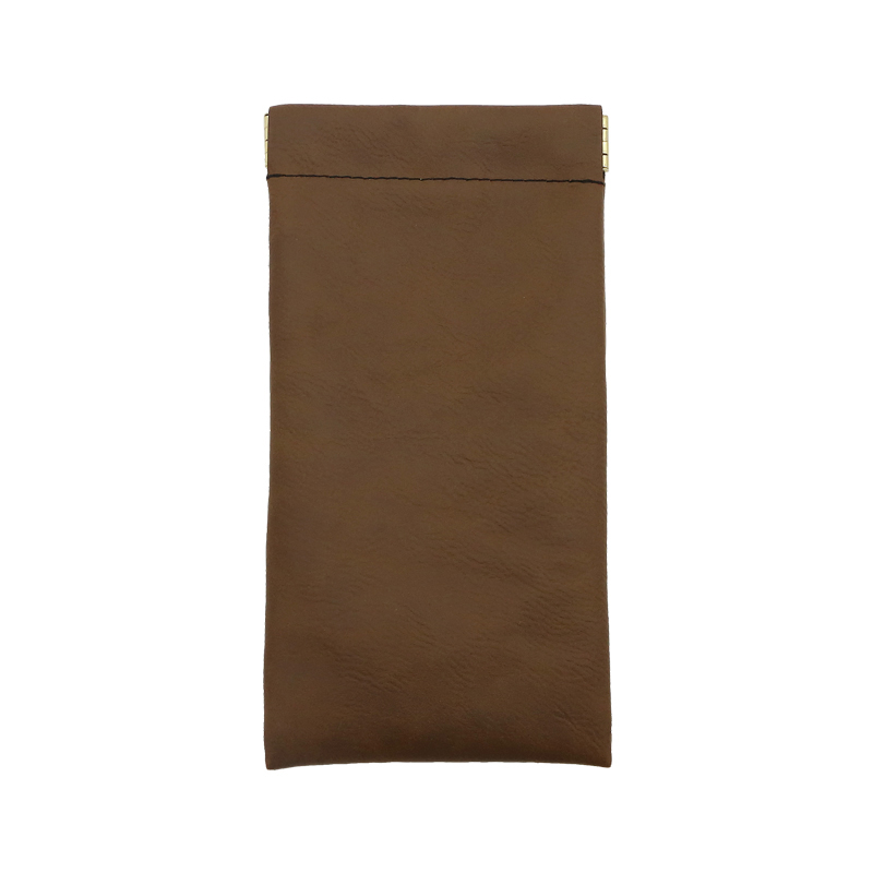 Bolsa de couro sintético com mola a laser