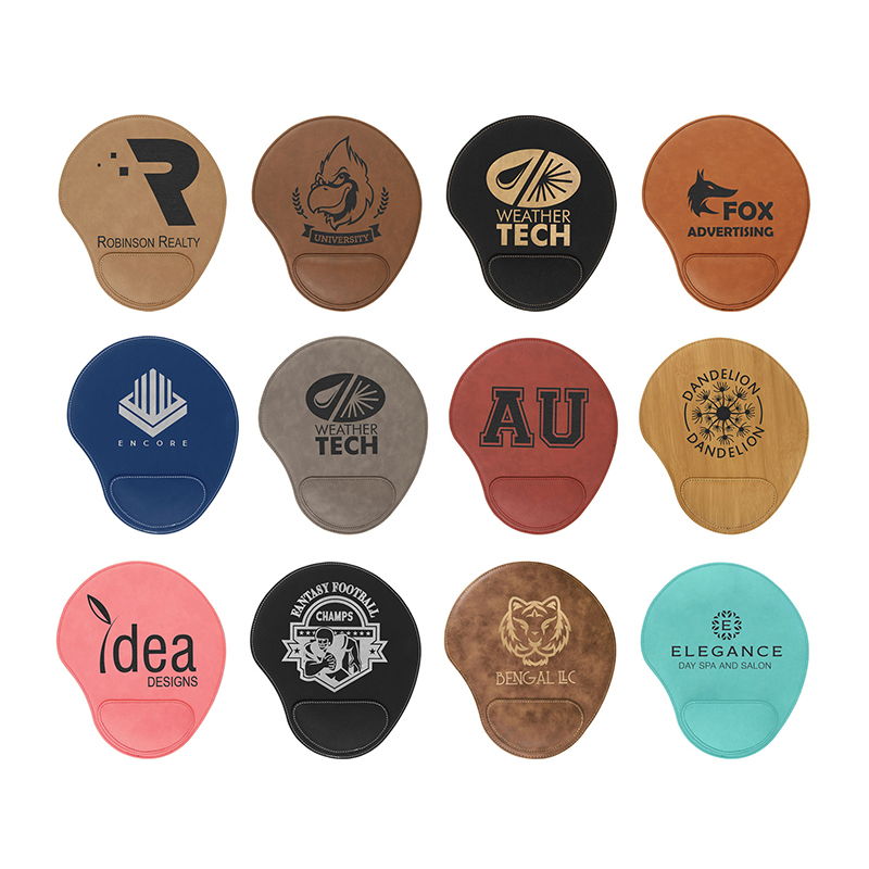 Mouse pads de couro sintético