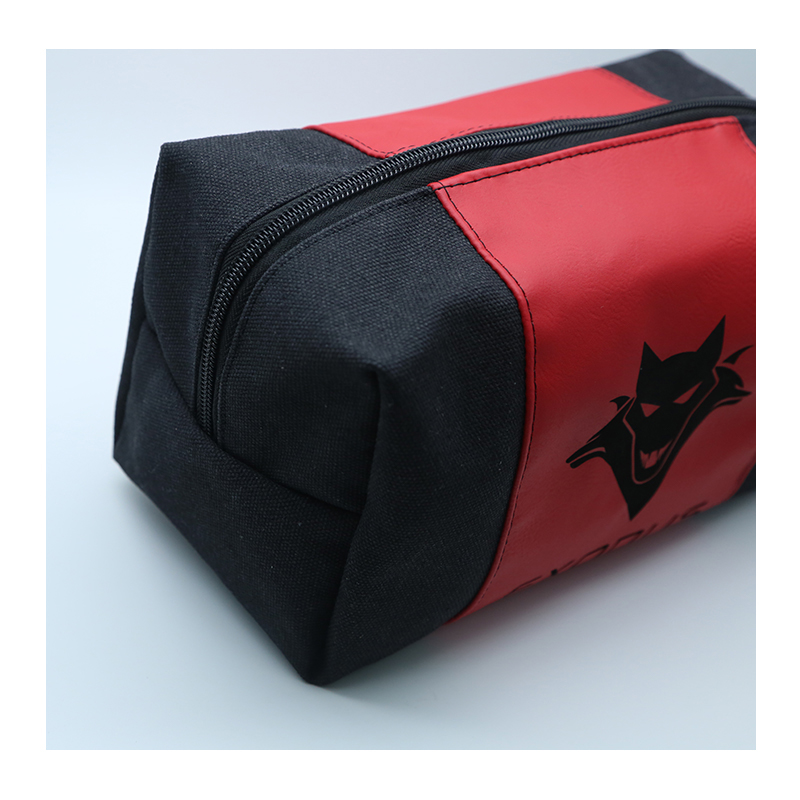 Bolsa de toalete de couro sintético laserável