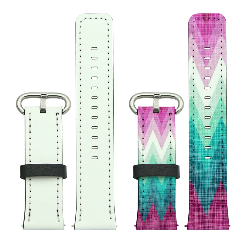Pulseiras de relógio de couro PU de sublimação Samsung/Huawei 22mm
