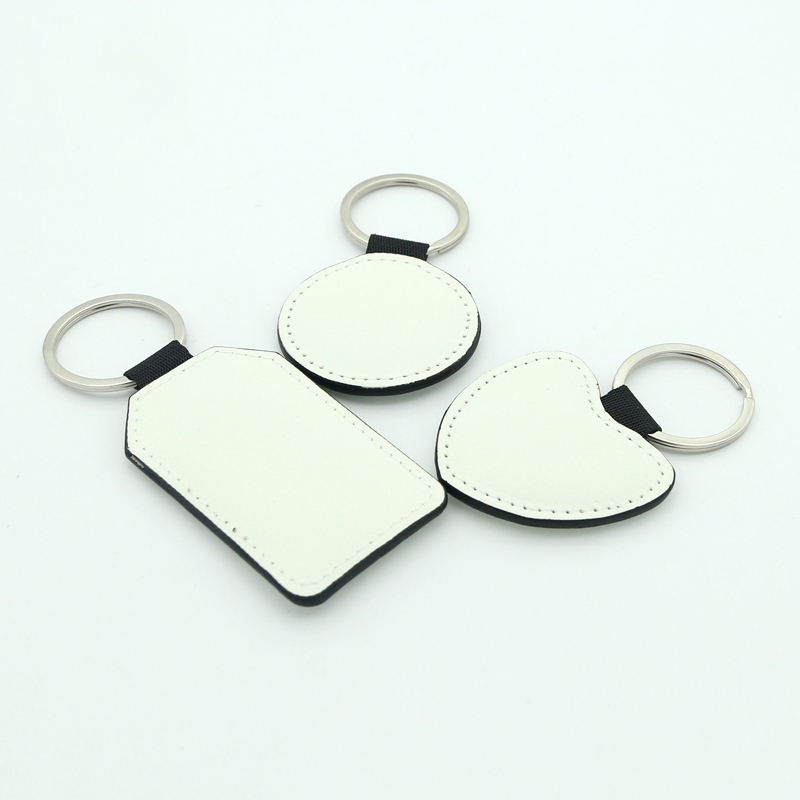 Chaveiro Coração em Couro PU Sublimado - Impressão Dupla Face Chaveiro Coração em Couro PU Sublimado - Impressão Dupla Face