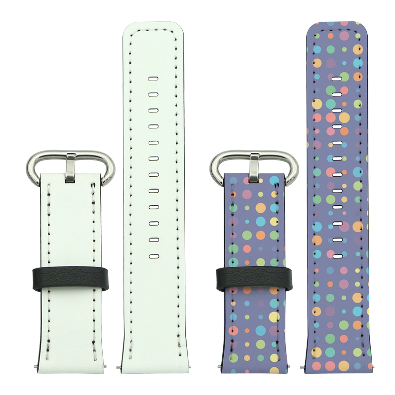 Pulseiras de relógio de couro PU de sublimação Samsung/Huawei 22mm