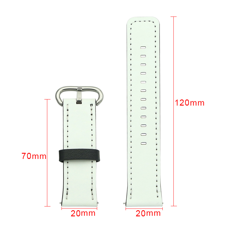 Pulseiras de relógio de couro PU de sublimação Samsung/Huawei 22mm