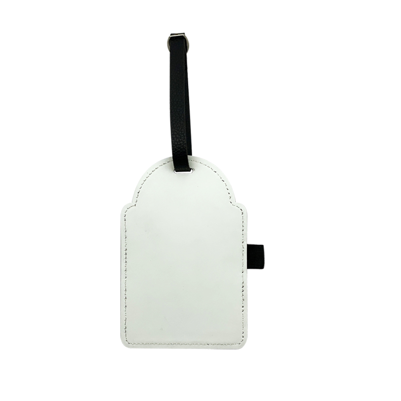 Etiqueta de bolsa de golfe em couro sintético de sublimação com 3 camisetas de madeira