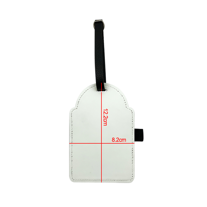 Etiqueta de bolsa de golfe em couro sintético de sublimação com 3 camisetas de madeira