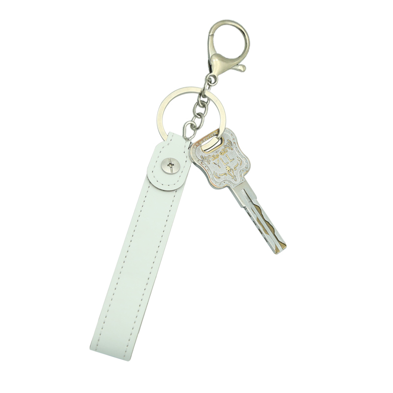 Chaveiro com cordão em couro sintético por sublimação Chaveiro com cordão em couro sintético por sublimação