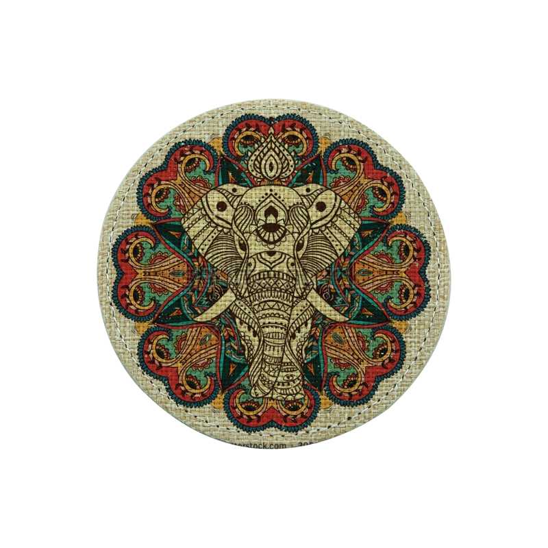 Coaster-Redondo de Juta por Sublimação