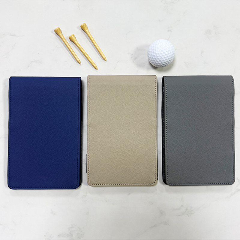 Suporte para cartão de pontuação de golfe em couro sintético de sublimação