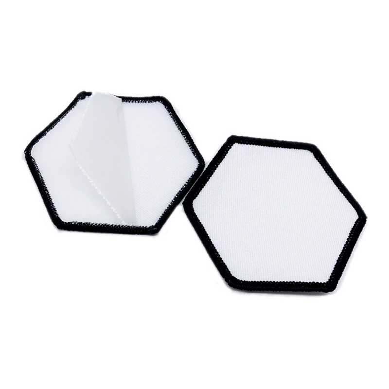 Patches de couro sintético de sublimação quadrada de 3' x 3' com adesivo
