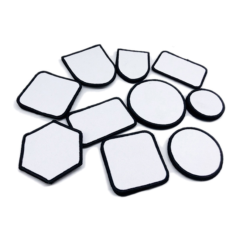 Patches de couro sintético de sublimação quadrada de 3' x 3' com adesivo