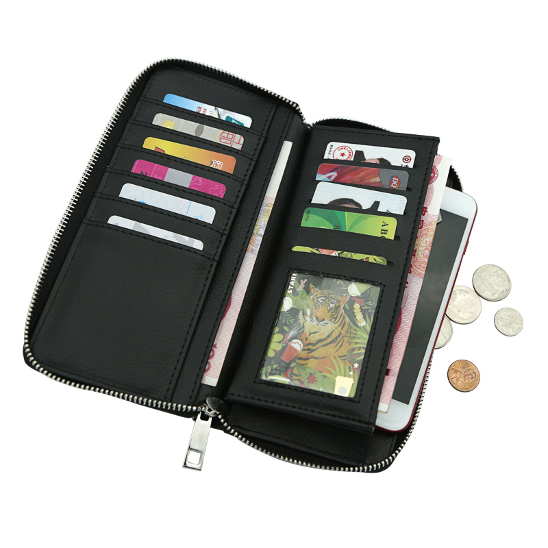 Carteiras em couro sintético com zíper para sublimação - Grande Carteiras em couro sintético com zíper para sublimação - Grande