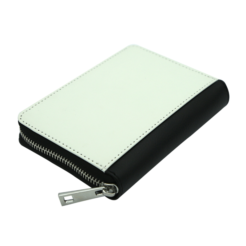 Carteiras de couro sintético com zíper para sublimação - Médio Carteiras de couro sintético com zíper para sublimação - Médio