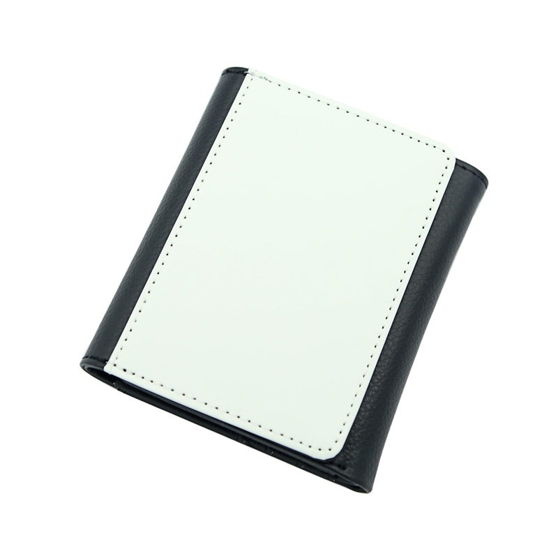 Carteira de couro sintético de sublimação com couro PU interno - Pequena Carteira de couro sintético de sublimação com couro PU interno - Pequena