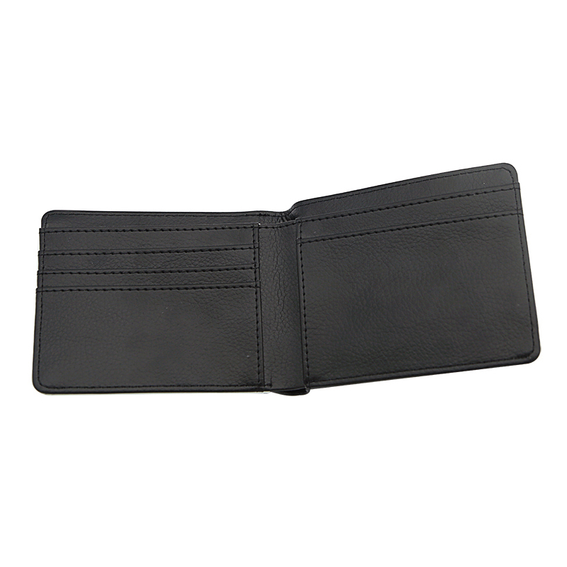 Carteira Bifold de Couro Sintético de Sublimação Masculina com Impressão em Dois Lados