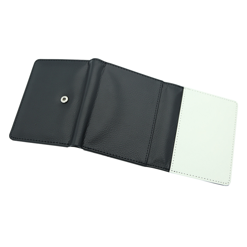 Carteira de couro sintético de sublimação com couro PU interno - Pequena Carteira de couro sintético de sublimação com couro PU interno - Pequena