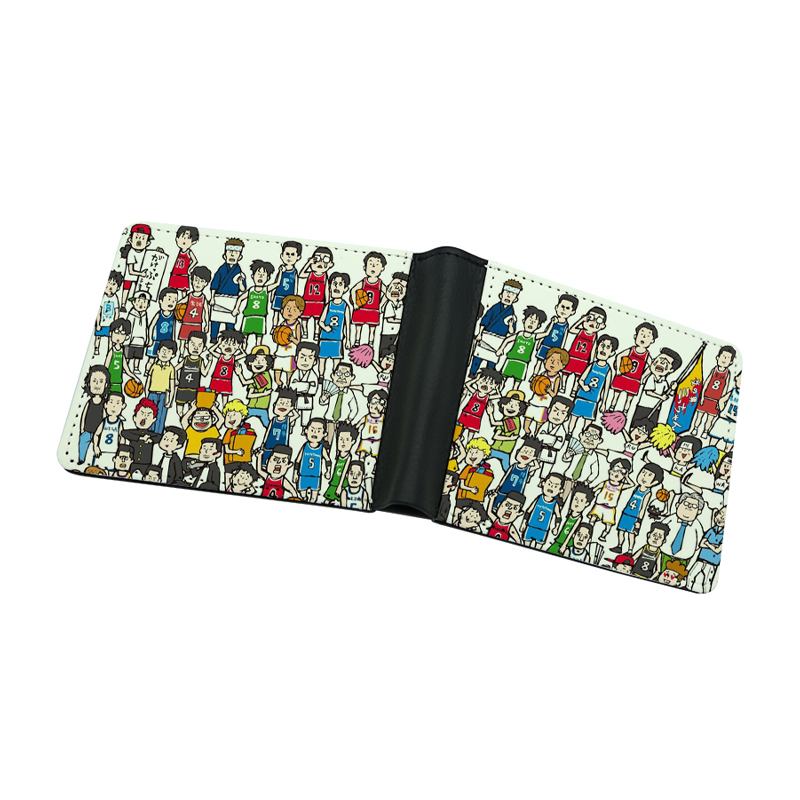 Carteira Bifold de Couro Sintético de Sublimação Masculina com Impressão em Dois Lados
