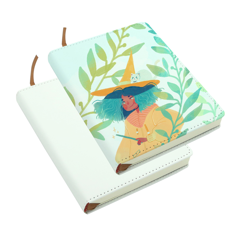 Caderno de couro PU de sublimação - tamanho A6