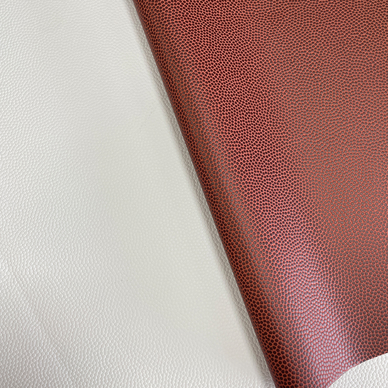 Folhas de couro sintético com textura de basquete a laser com adesivo/sem adesivo