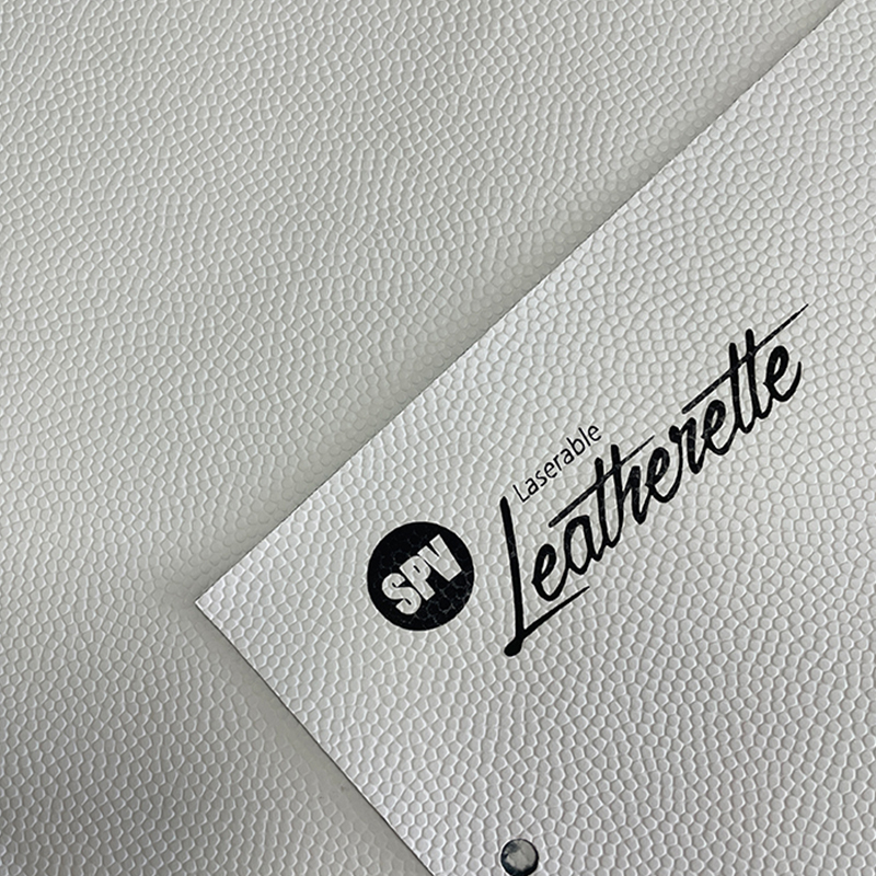 Folhas de couro sintético com textura de basquete a laser com adesivo/sem adesivo