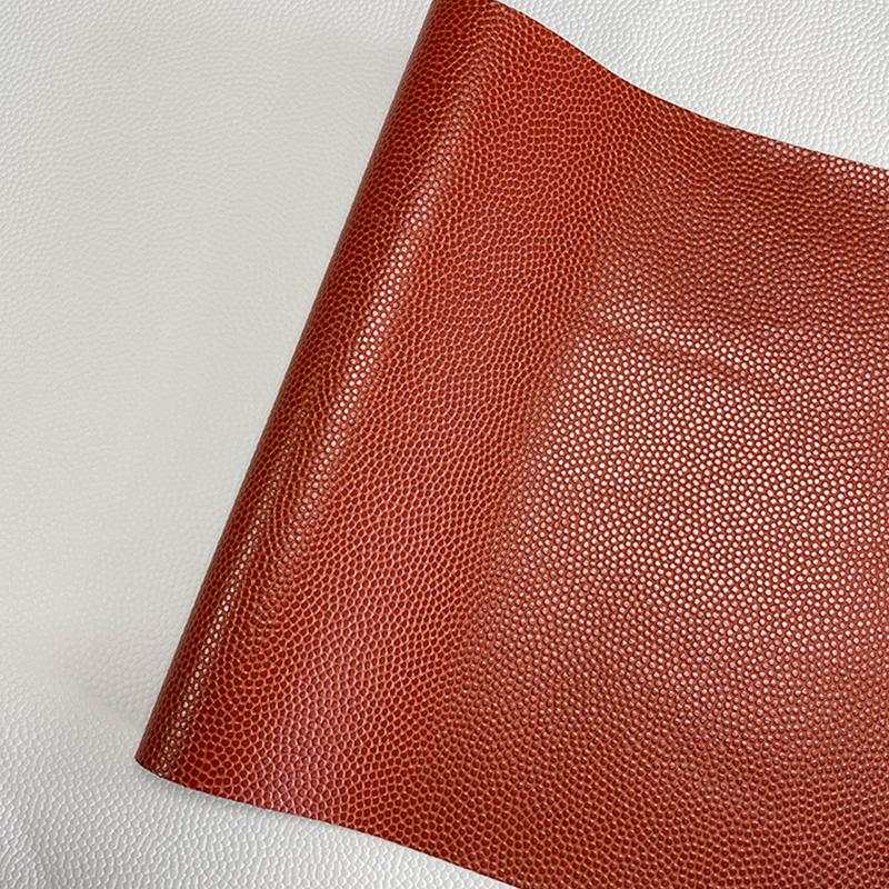 Folhas de couro sintético com textura de basquete a laser com adesivo/sem adesivo