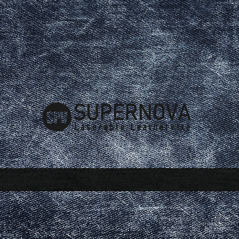 Folhas de couro sintético denim laseráveis com adesivo/sem adesivo