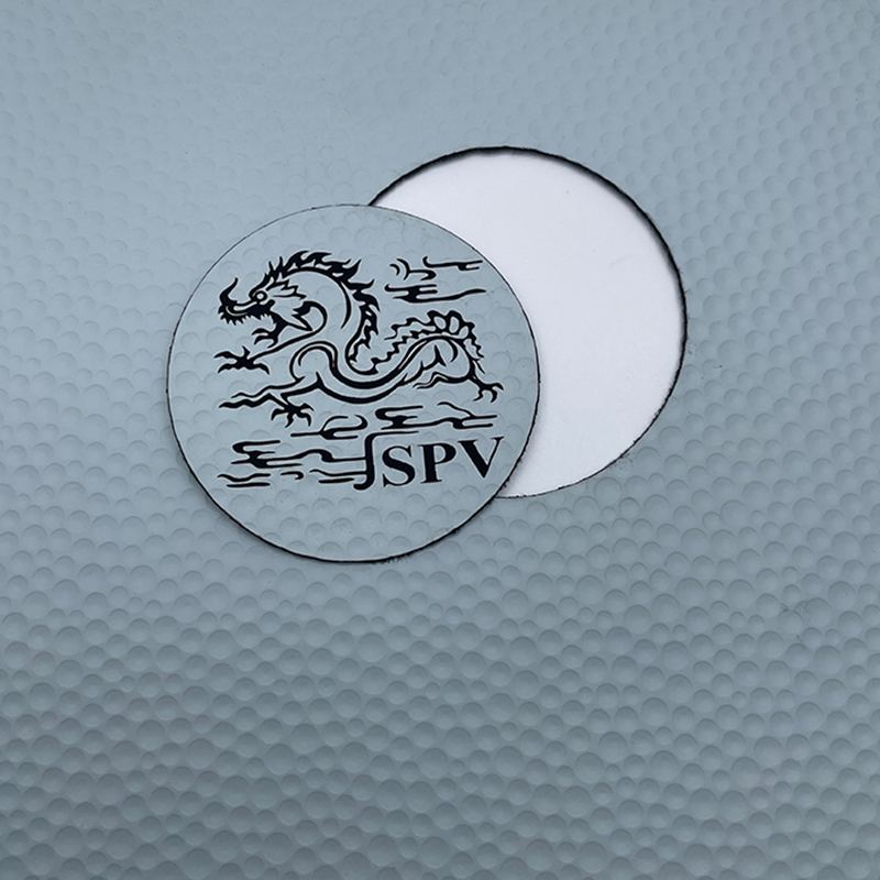 Folhas de couro sintético com textura de golfe a laser com adesivo/sem adesivo